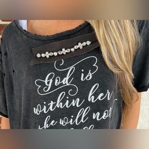 Black Graphic Short Sleeve Tee